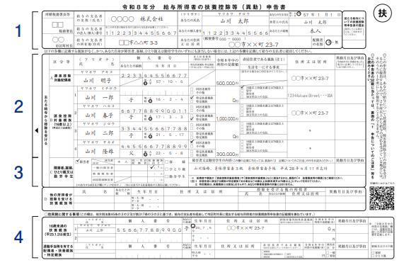 給与所得者の扶養控除等（異動）申告書