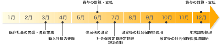 年間給与処理の流れ